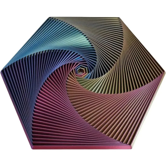 Funny Anti-stress Fractal Fidget Hexagon Toy – Portable Sensory Cube for Mindful Meditation