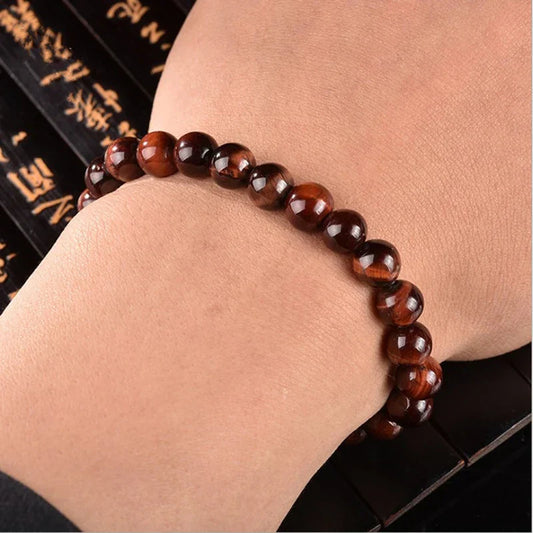 Obsidian & Tiger Eye Bracelet